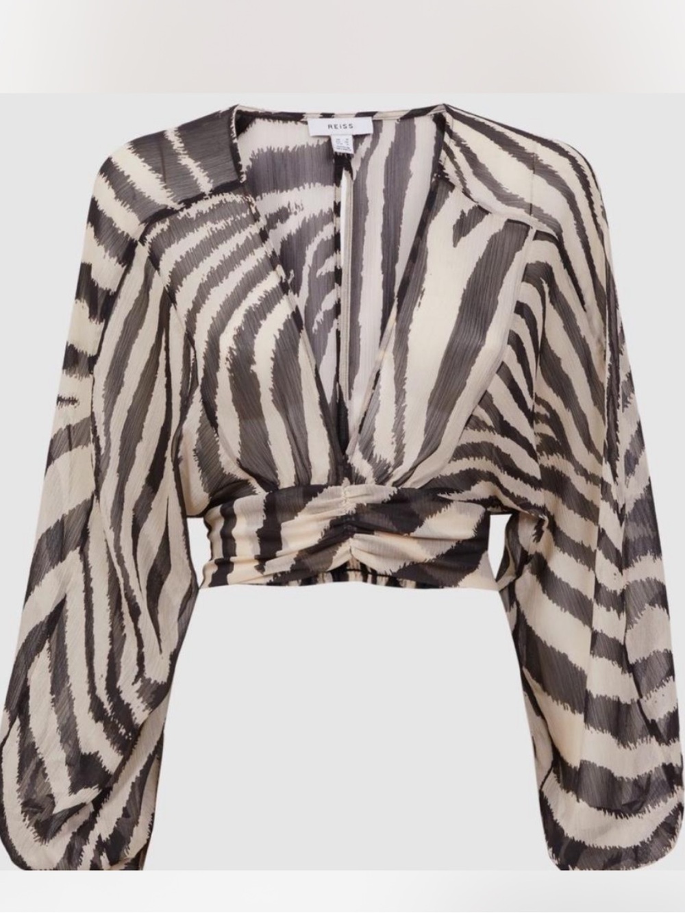 Zebra print button up